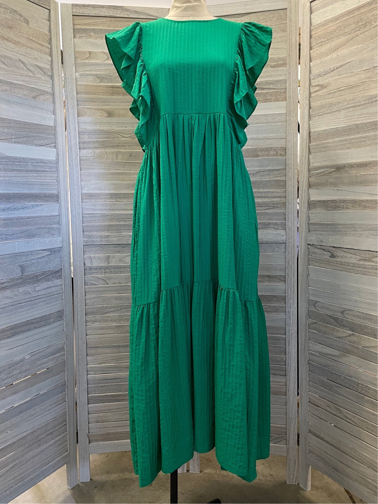 2 Way Crinkle Jacquard Maxi Dress