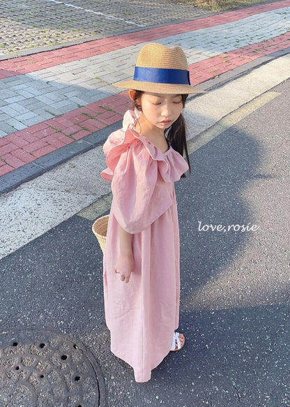 Linen Ruffled Jumpsuit - Adult