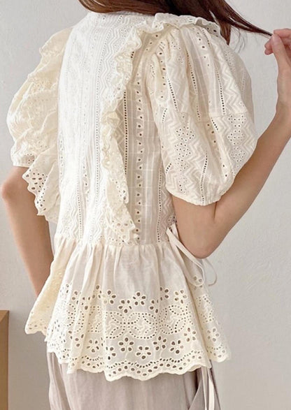 Luv Cotton Eyelet Top