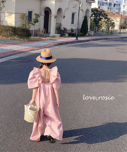 Linen Ruffled Jumpsuit - Adult