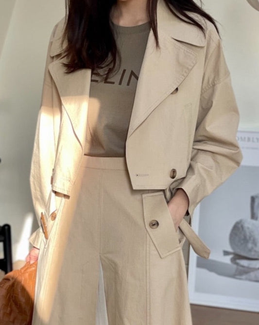 Crop Trench Jacket