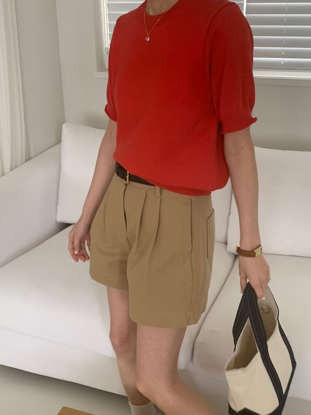 High Summer Cotton Twill Shorts -4” Inseam
