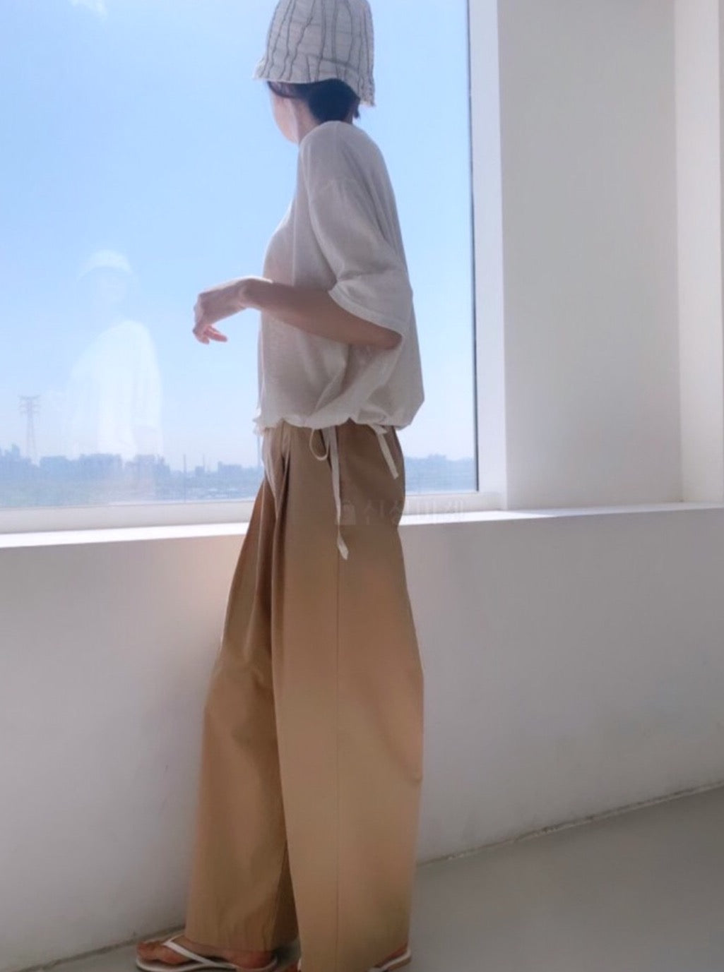 Lori Pleat Front Wide Pants