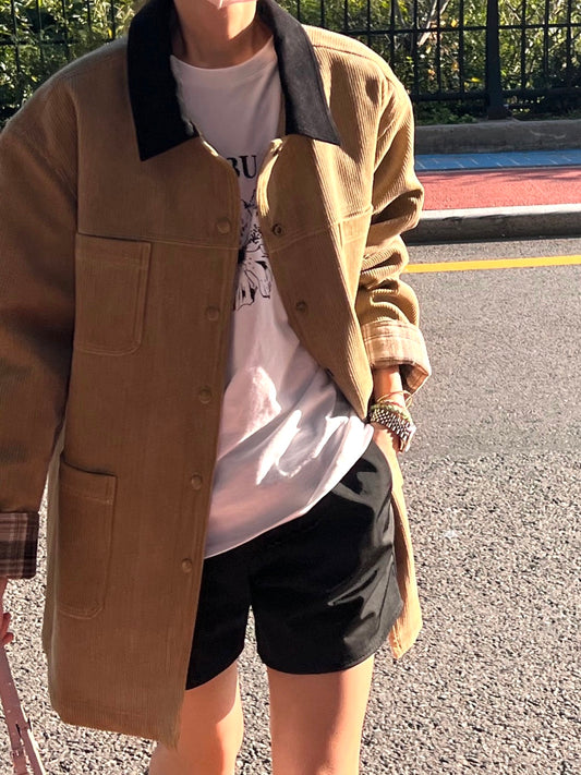 Bonded Corduroy Coat