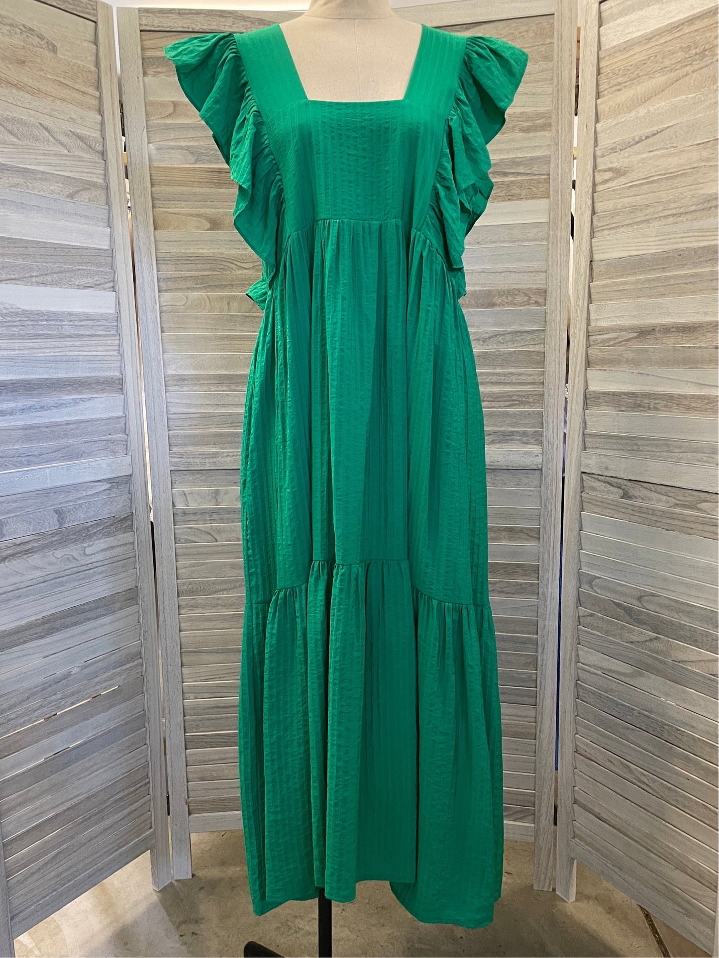 2 Way Crinkle Jacquard Maxi Dress