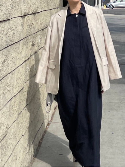 Abi + Ari Black Label Linen Blazer