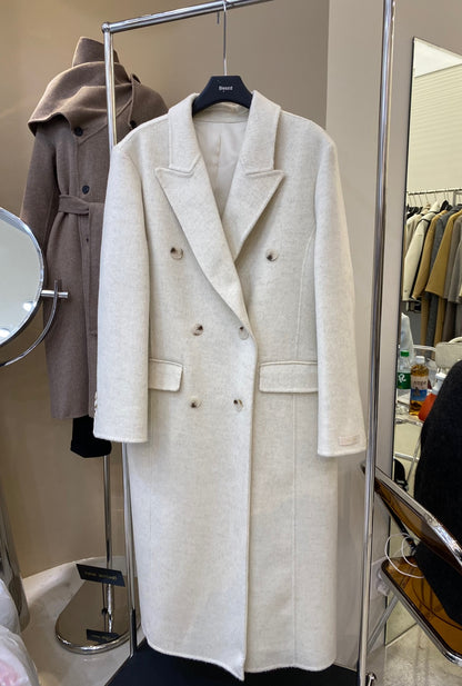 <Abi + Ari Black> Alpaca Handmade Vest Long Coat