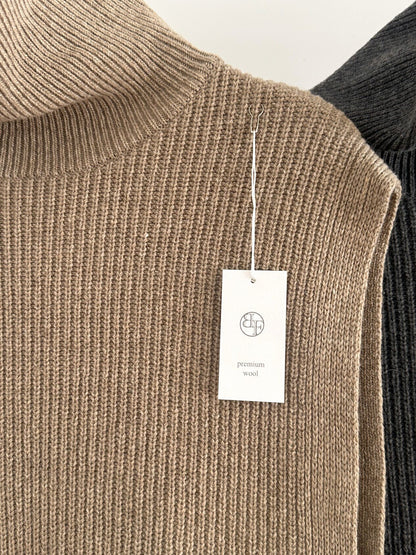 Wool Turtleneck Vest