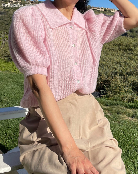 Alpaca Open Stitch Cardigan