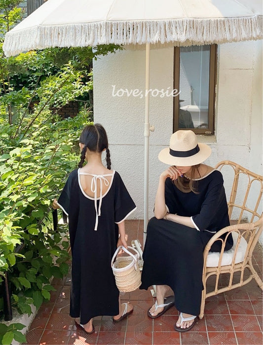 Open Back Jersey Kaftan - Kids
